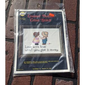 ‎Needlemagic Inc Counted Thread Cross Stitch 710 Love Vintage Deadstock